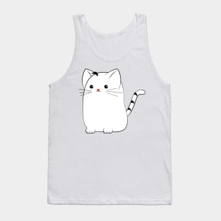 Cute cat with red nose Tank Top